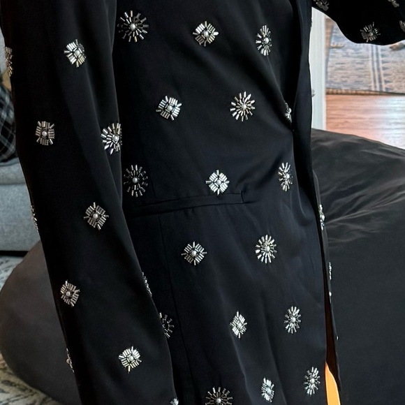 Ramy Brook Willa Black Embellished Blazer *OVERSIZED* - Picture 10 of 10